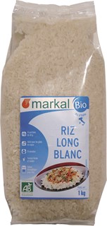 Markal Riz long blanc italie bio 1kg - 1228
